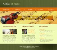 Music website templates